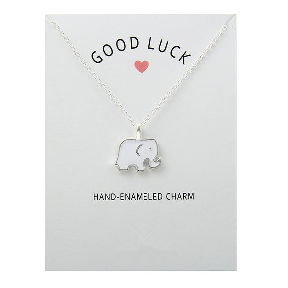 Good Luck Elephant Pendant Necklace