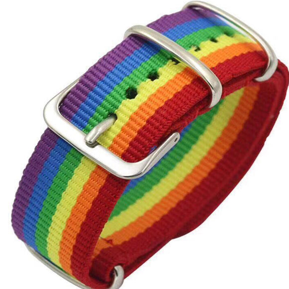 Nylon Rainbow Lesbians Gays Bisexuals Transgender Bracelets for Women
