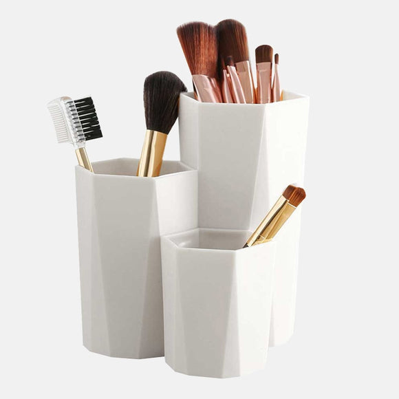3 Lattices Cosmetic Make-up Brush Storage Box