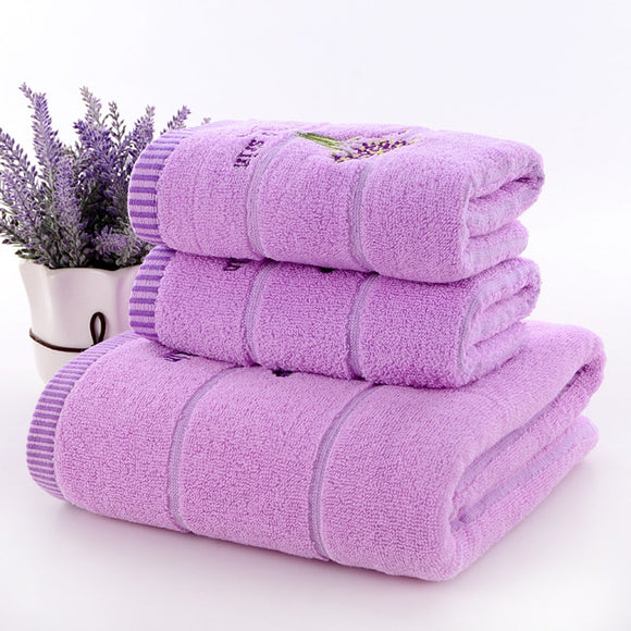 3 Pieces Bath Towels Thick Cotton Towel Set Face Towels Bath Towel
