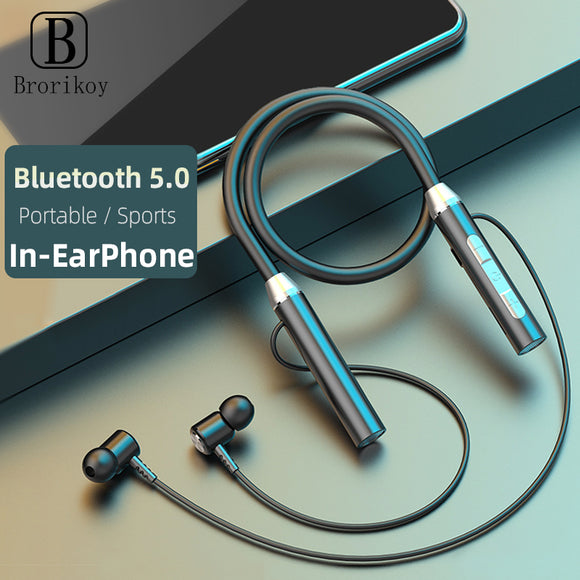 2021 Bluetooth 5.0 Sport Earbuds Earphone Dropshipping 9D Stereo Magnetic